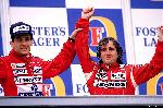 Avec Alain Prost et Ayrton Senna sur les Grands Prix de F1